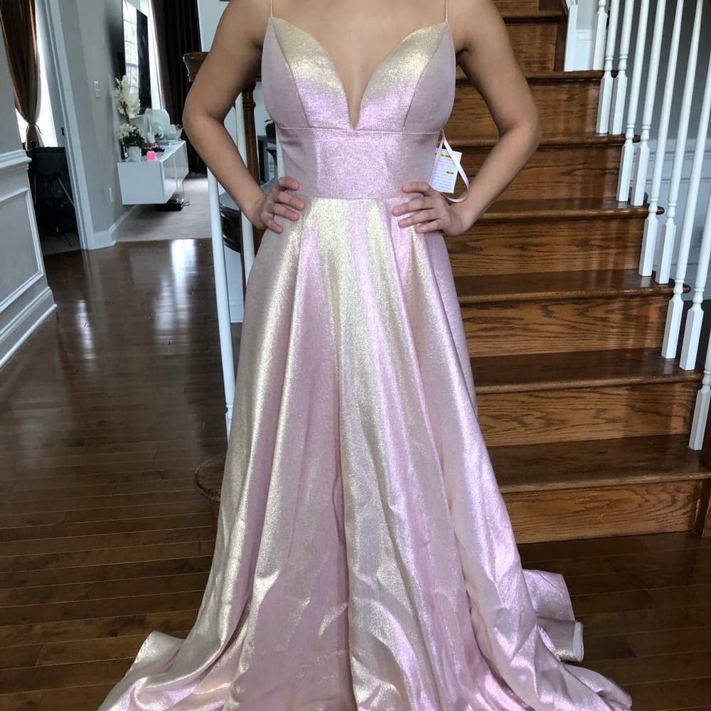 Ashley Lauren Glittery Prom Dress